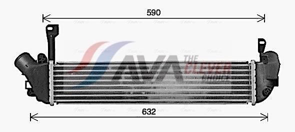 Intercooler permutador ar-ar AVA Deutschland GmbH ref. RT4679