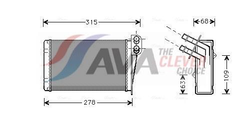 Radiateur de chauffage AVA Deutschland GmbH ref. RT6228
