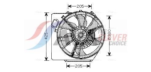 Ventilador do motor AVA Deutschland GmbH ref. RT7536
