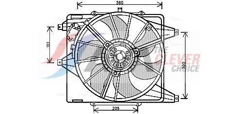 Ventilador do motor AVA Deutschland GmbH ref. RT7541