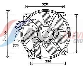 Ventilador do motor AVA Deutschland GmbH ref. RT7563