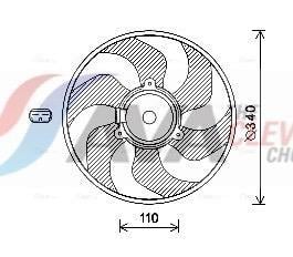 Ventilador do motor AVA Deutschland GmbH ref. RT7567