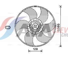 Ventilador do motor AVA Deutschland GmbH ref. RT7604