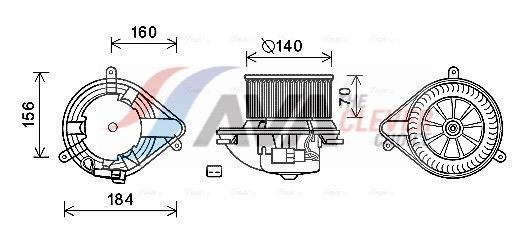 Ventilador habitáculo AVA Deutschland GmbH ref. RT8572
