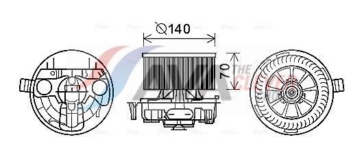 Ventilador habitáculo AVA Deutschland GmbH ref. RT8574
