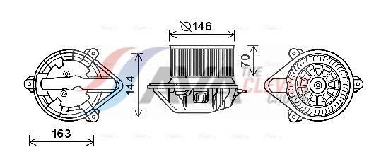 Ventilador habitáculo AVA Deutschland GmbH ref. RT8577