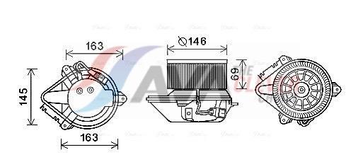 Ventilador habitáculo AVA Deutschland GmbH ref. RT8584