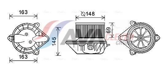 Ventilador habitáculo AVA Deutschland GmbH ref. RT8587