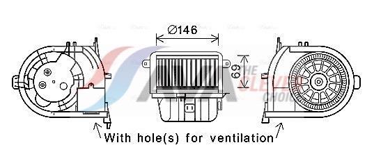Ventilador habitáculo AVA Deutschland GmbH ref. RT8589