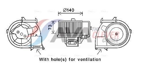 Ventilador habitáculo AVA Deutschland GmbH ref. RT8594