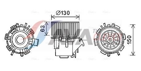 Ventilador habitáculo AVA Deutschland GmbH ref. RT8600