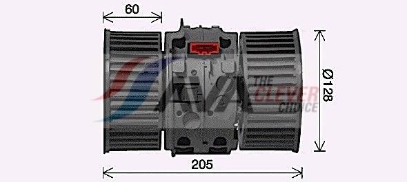 Pulseur d'air habitacle (Ventilateur habitacle) AVA Deutschland GmbH ref. RT8654