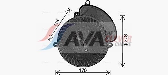 Ventilador habitáculo AVA Deutschland GmbH ref. RT8671