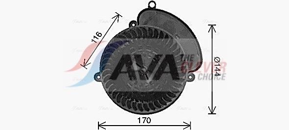 Ventilador habitáculo AVA Deutschland GmbH ref. RT8672