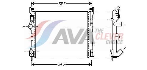 Radiateur moteur (Radiateur de refroidissement) AVA Deutschland GmbH ref. RTA2326
