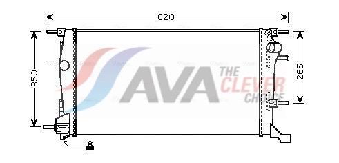 Radiateur moteur (Radiateur de refroidissement) AVA Deutschland GmbH ref. RTA2445