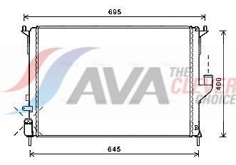 Radiateur moteur (Radiateur de refroidissement) AVA Deutschland GmbH ref. RTA2477