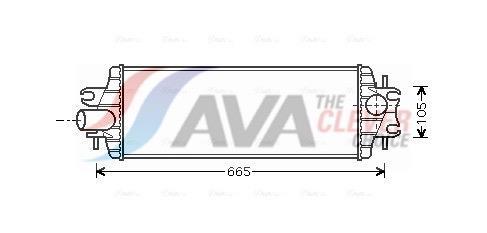 Intercooler, échangeur (Refroidisseur d'air) AVA Deutschland GmbH RTA4358