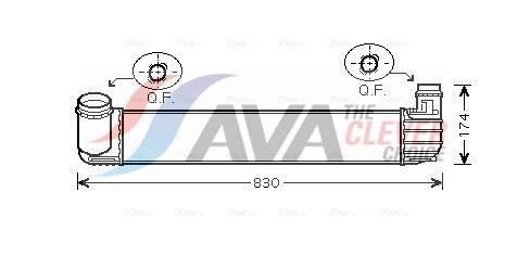 Intercooler permutador ar-ar AVA Deutschland GmbH ref. RTA4411