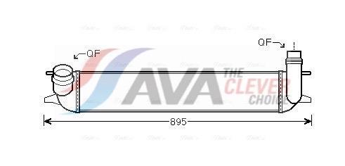 Intercooler, échangeur (Refroidisseur d'air) AVA Deutschland GmbH ref. RTA4462