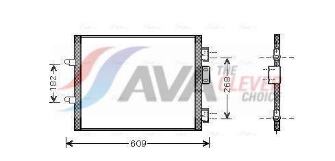 Condenseur, climatisation (Radiateur de climatisation) AVA Deutschland GmbH ref. RTA5315