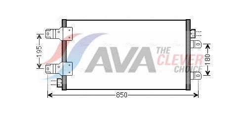 Condenseur, climatisation (Radiateur de climatisation) AVA Deutschland GmbH ref. RTA5443