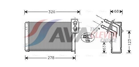 Radiateur de chauffage AVA Deutschland GmbH ref. RTA6099