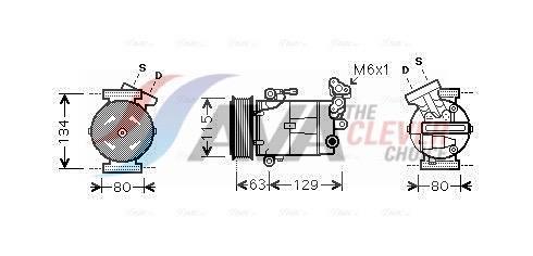 Compresor, aire acondicionado AVA Deutschland GmbH ref. RTAK384