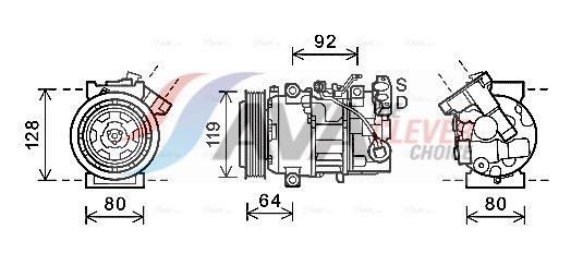 Compresor, aire acondicionado AVA Deutschland GmbH ref. RTAK492
