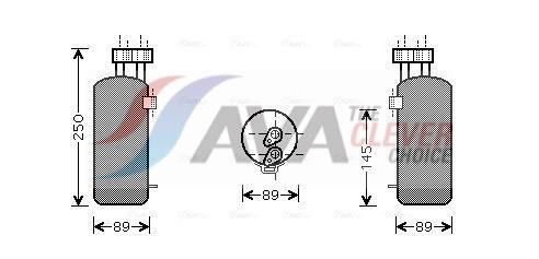 Filtre déshydrateur du circuit de climatisation AVA Deutschland GmbH ref. RTD330