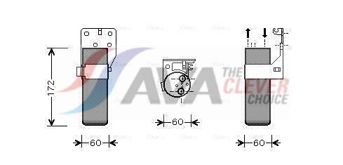 Filtre déshydrateur du circuit de climatisation AVA Deutschland GmbH ref. RTD355