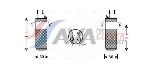 Filtre déshydrateur du circuit de climatisation AVA Deutschland GmbH ref. RTD446
