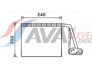 Evaporateur climatisation AVA Deutschland GmbH ref. RTV566