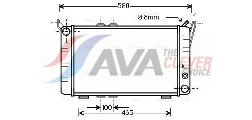 Radiateur moteur (Radiateur de refroidissement) AVA Deutschland GmbH ref. SA2001