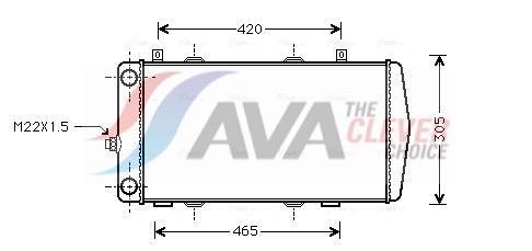 Radiateur moteur (Radiateur de refroidissement) AVA Deutschland GmbH ref. SA2004