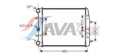 Radiador motor AVA Deutschland GmbH ref. SAA2005