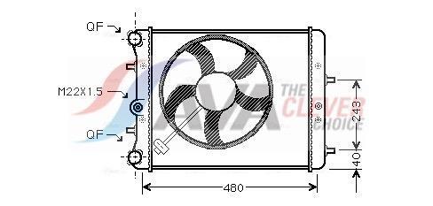 Radiateur moteur (Radiateur de refroidissement) AVA Deutschland GmbH ref. SAA2013