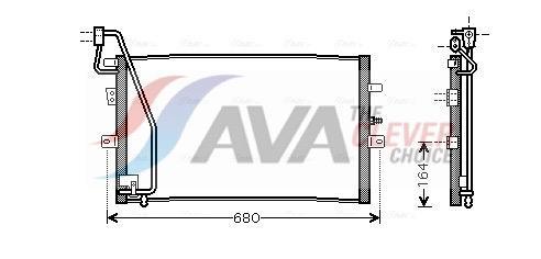 Condenseur, climatisation (Radiateur de climatisation) AVA Deutschland GmbH ref. SB5056