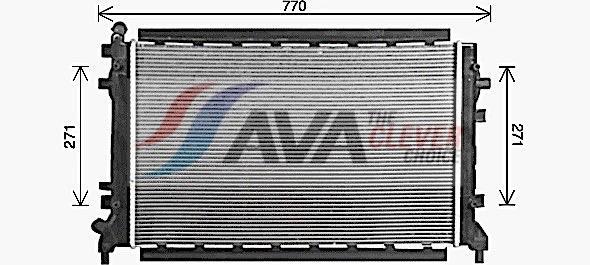 Radiateur moteur (Radiateur de refroidissement) AVA Deutschland GmbH ref. ST2048