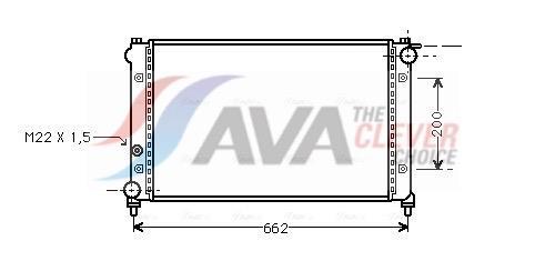 Radiateur moteur (Radiateur de refroidissement) AVA Deutschland GmbH ref. STA2005