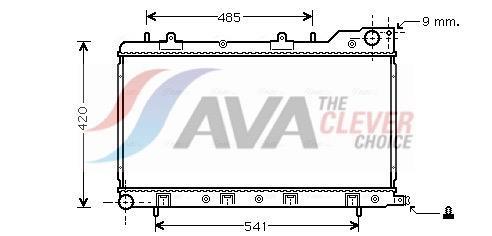 Radiateur moteur (Radiateur de refroidissement) AVA Deutschland GmbH ref. SU2047