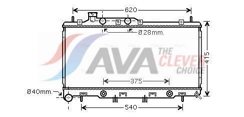 Radiateur moteur (Radiateur de refroidissement) AVA Deutschland GmbH ref. SU2069