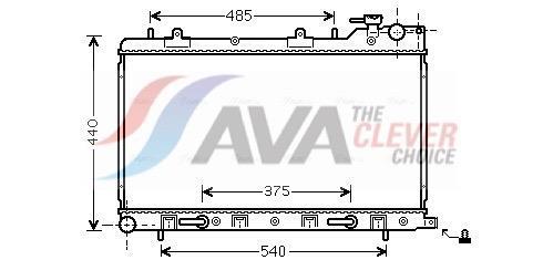 Radiateur moteur (Radiateur de refroidissement) AVA Deutschland GmbH ref. SU2098