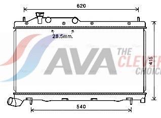 Radiateur moteur (Radiateur de refroidissement) AVA Deutschland GmbH ref. SU2105
