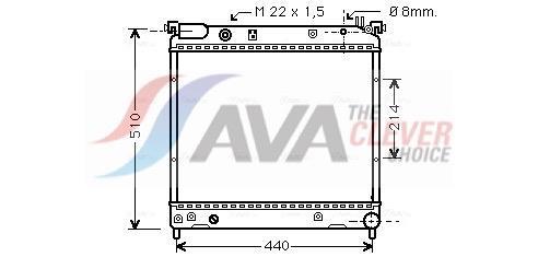 Radiateur moteur (Radiateur de refroidissement) AVA Deutschland GmbH ref. SZ2036