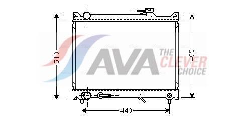Radiateur moteur (Radiateur de refroidissement) AVA Deutschland GmbH ref. SZ2047