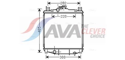 Radiateur moteur (Radiateur de refroidissement) AVA Deutschland GmbH ref. SZ2059
