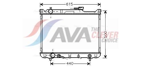 Radiateur moteur (Radiateur de refroidissement) AVA Deutschland GmbH ref. SZ2073