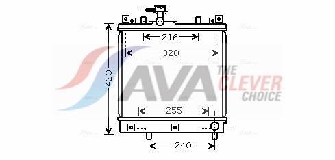 Radiateur moteur (Radiateur de refroidissement) AVA Deutschland GmbH ref. SZ2082