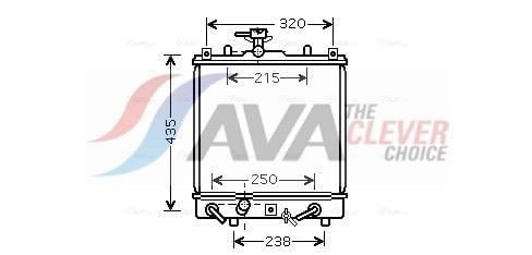 Radiateur moteur (Radiateur de refroidissement) AVA Deutschland GmbH ref. SZ2095